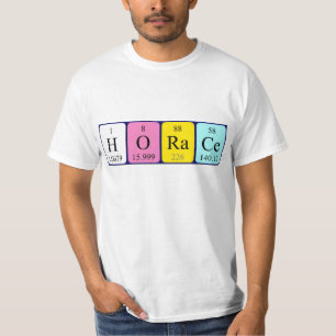 Horace periodic table name shirt