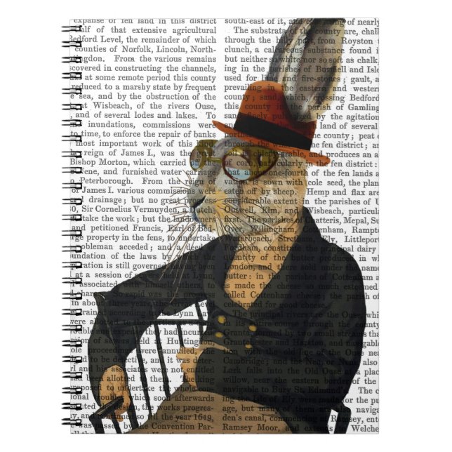 Horatio Hare On Chair Spiral Notebook (Front)