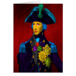 Horatio Nelson Pop Art Birthday Card