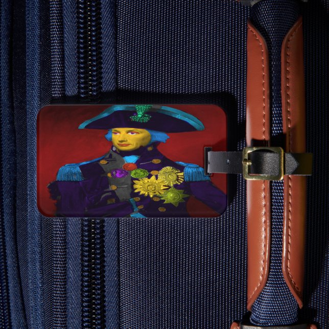 Horatio Nelson Pop Art Luggage Tag (Front Insitu 4)