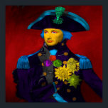 Horatio Nelson Pop Art Poster<br><div class="desc">Admiral Lord Horatio Nelson,  victor at the battle of Trafalgar and an English hero.</div>