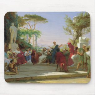 Horatius Reading his Satires to Maecenas, 1863 Mouse Pad