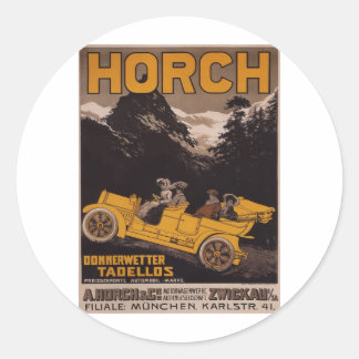 HORCH Automobile Classic Round Sticker