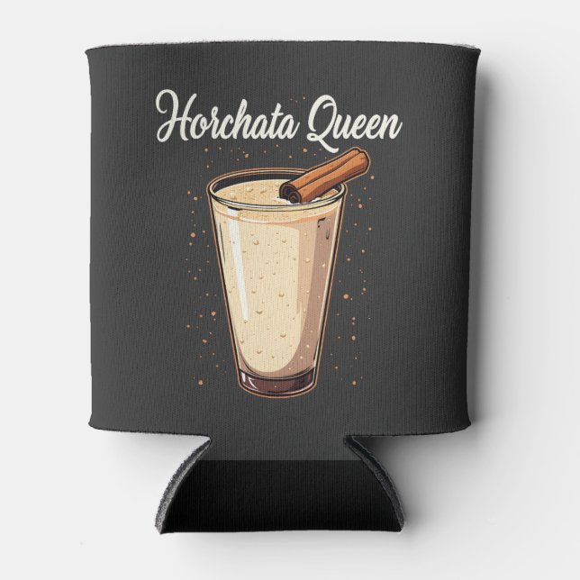 Horchata Queen Mexican Spanish Drink  Can Cooler (Front)