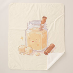 Horchata Sherpa Blanket