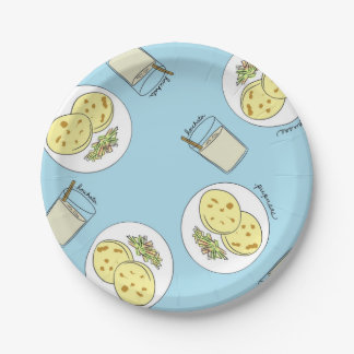 Horchata y Pupusas Paper Plates