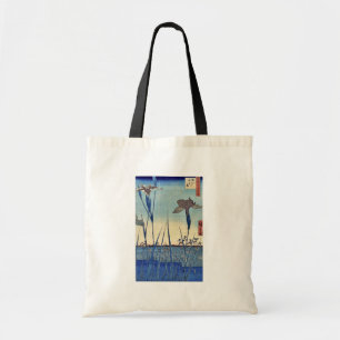 Horikiri iris garden by Ando, Hiroshige Ukiyoe Tote Bag