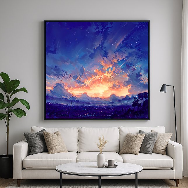 Horizon Glow - Illustration Style Atmospheric Art Poster (Creator Uploaded)