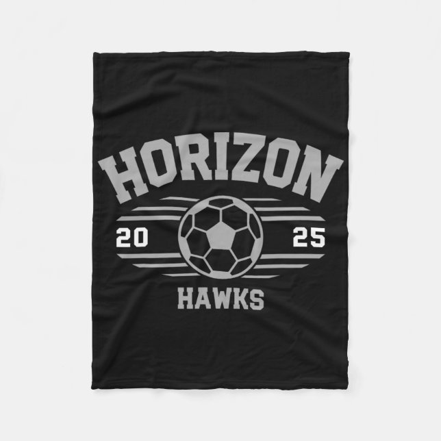 Horizon Hawks Soccer Byll 2025  Fleece Blanket (Front)