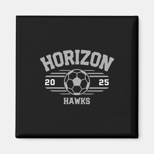 Horizon Hawks Soccer Byll 2025  Magnet (Front)