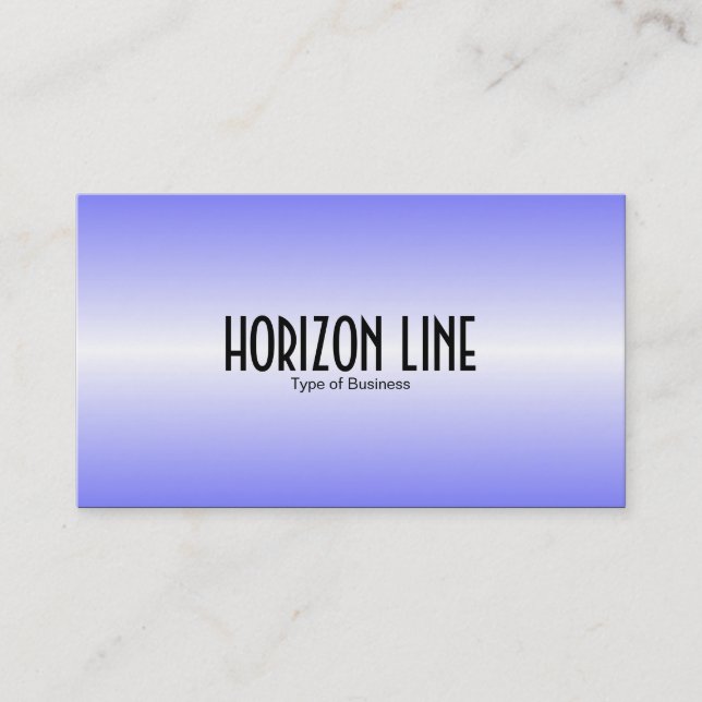 Horizon Line - Blue Business Card (Front)