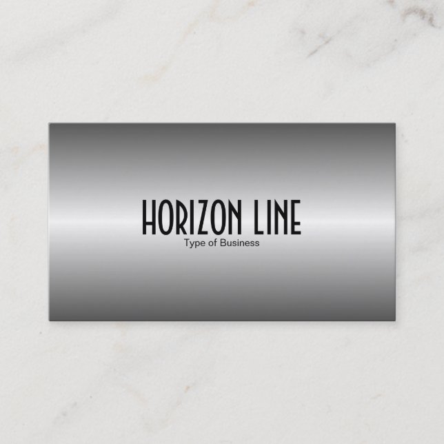 Horizon Line - Grey Business Card (Front)