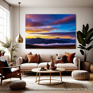 Horizon of Dreams: Between Skies and Mountains Poster