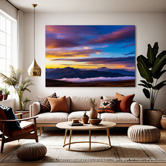 Horizon of Dreams: Between Skies and Mountains Poster