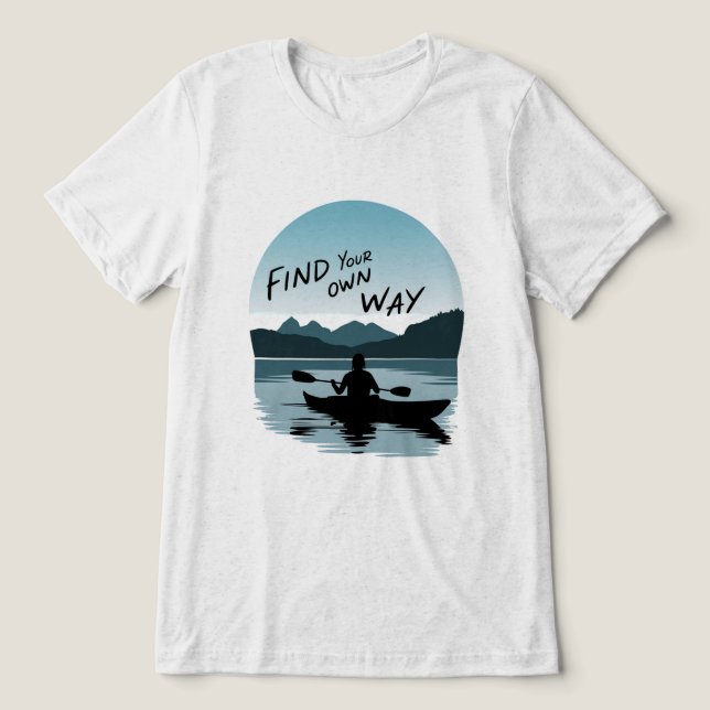 Horizon Paddler Tri-Blend Shirt (Design Front)