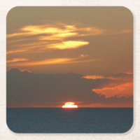Horizon Sunset Colourful Seascape Photography