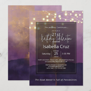 Horizon Within Minimal Design Invitation