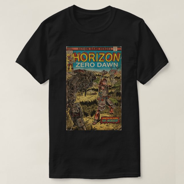 Horizon Zero Dawn comic cover fan art T-Shirt (Design Front)