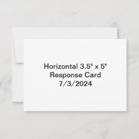 Horizontal 3.5" x 5" Response Card 7/3/2024