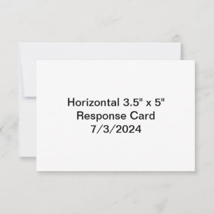 Horizontal 3.5" x 5" Response Card 7/3/2024