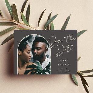 Horizontal Arch Photo Save The Date