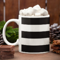 Horizontal Black and White Stripes