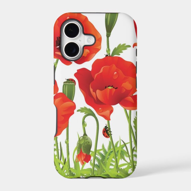 Horizontal border with red poppy (Back)