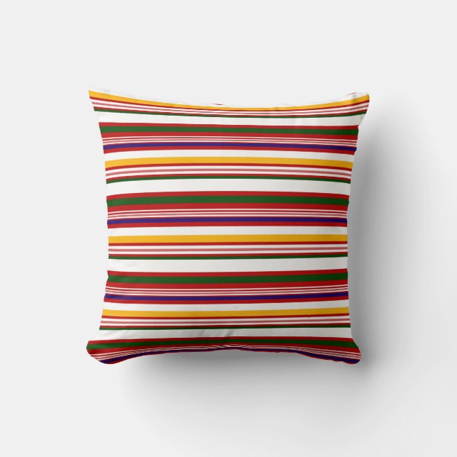 Horizontal Candy Stripes Cushion (Front)