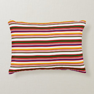 Horizontal Candy Stripes Decorative Cushion