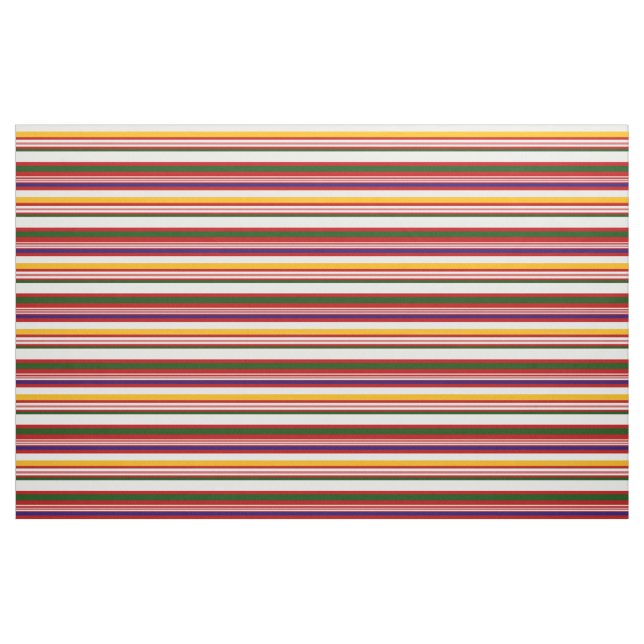 Horizontal Candy Stripes (medium scale) Fabric (Fat Quarter)