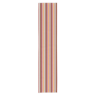 Horizontal Candy Stripes Short Table Runner