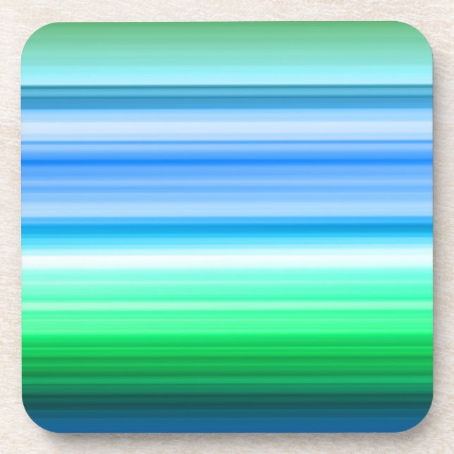 Horizontal Colour Stripes Coaster (Front)