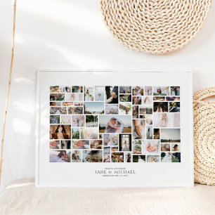 Horizontal Create Your Own 66 Photo Collage Poster