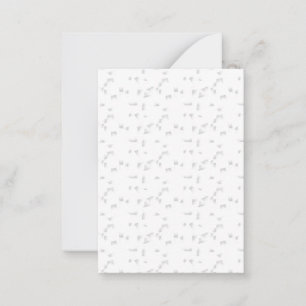 horizontal Design Sixteen Card