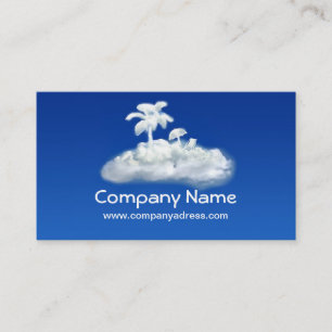 horizontal design tourism agency business card