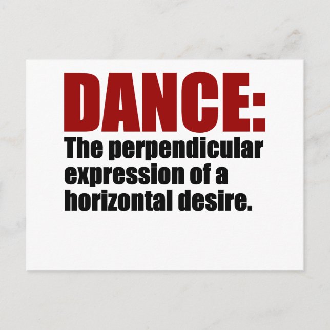 Horizontal Desire Dance Postcard (Front)