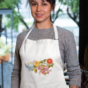 horizontal flowers standard apron
