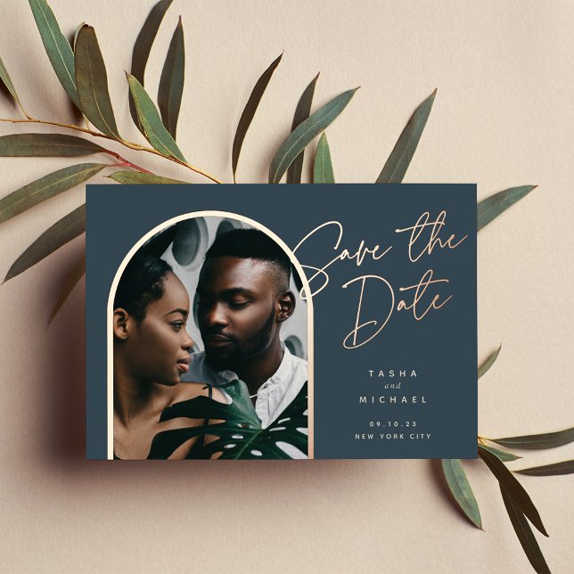 Horizontal Foil Arch | Photo Save The Date (Creator Uploaded)