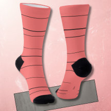 Horizontal lines, black stripes on red