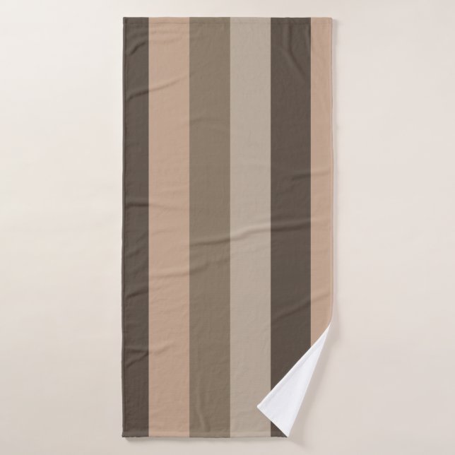 horizontal lines modern stripe pattern bath towel (Bath Towel)