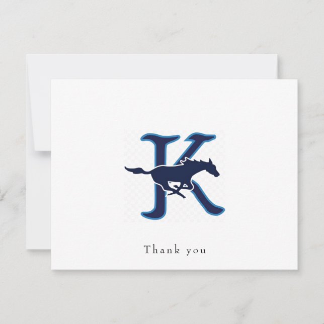 Horizontal Logo II Thank You Card (Front)