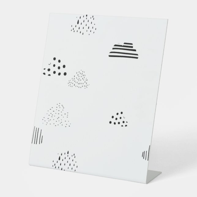 Horizontal, Medium Grey Pedestal Sign (Front)