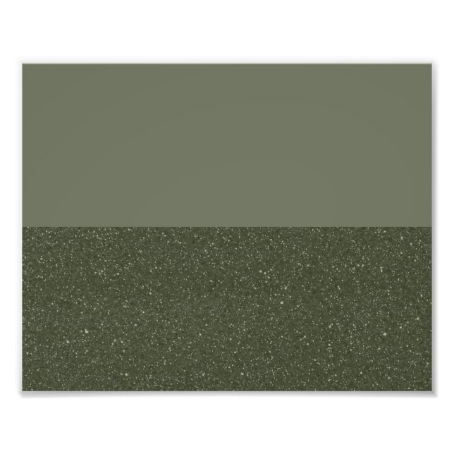 Horizontal Moss Green Poster – Customisable (Front)