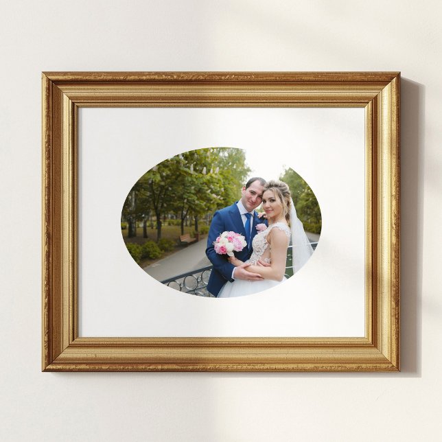 Horizontal Oval Shape Wedding Photo Poster (Horizontal Oval Shape Wedding Photo Poster)