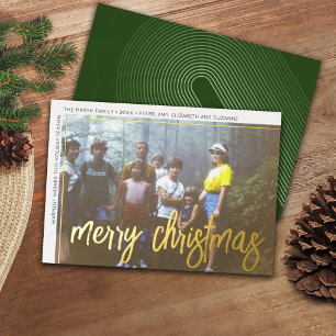 Horizontal Photo Arch Green Huge Script Christmas