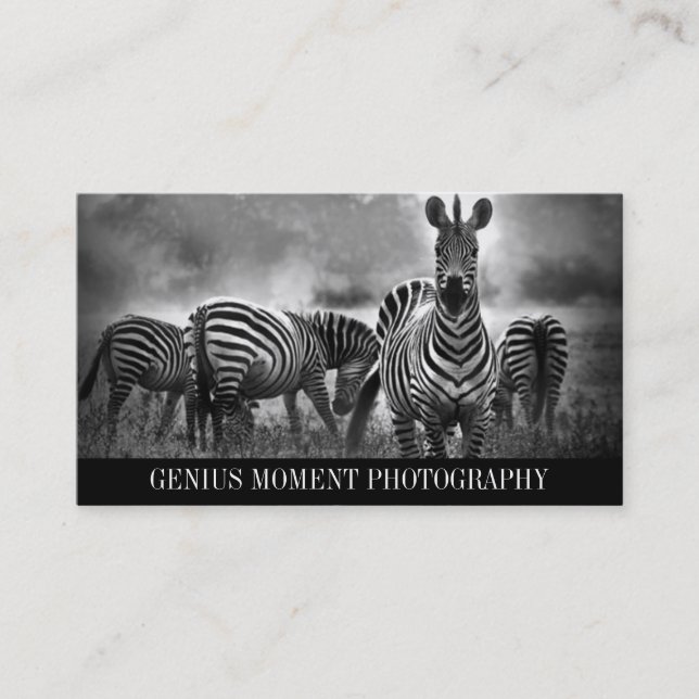 Horizontal Photo Business Card (Front)