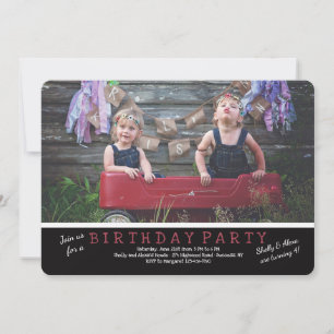 Horizontal Photo Invitation