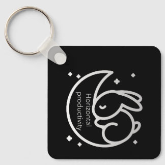 Horizontal productivity sleep nap key ring