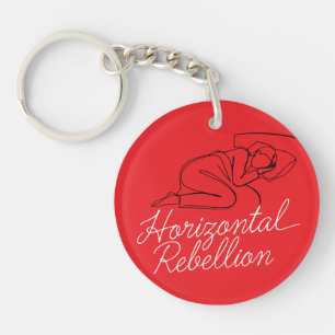 Horizontal Rebellion line duo Key Ring