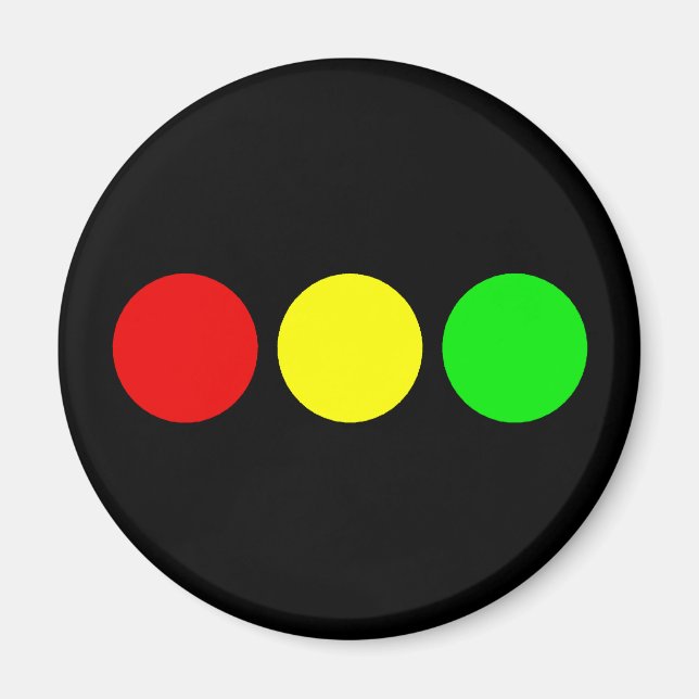 Horizontal Stoplight Magnet (Front)